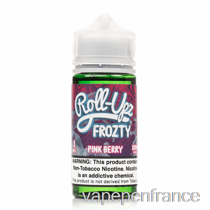 Glace Aux Baies Roses - Jus Roll-upz - 100 Ml 0 Mg Stylo Vape